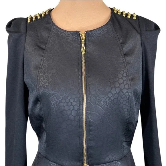 MARK. All Good Points Studded Croc Jacket Medium - Picture 6 of 10